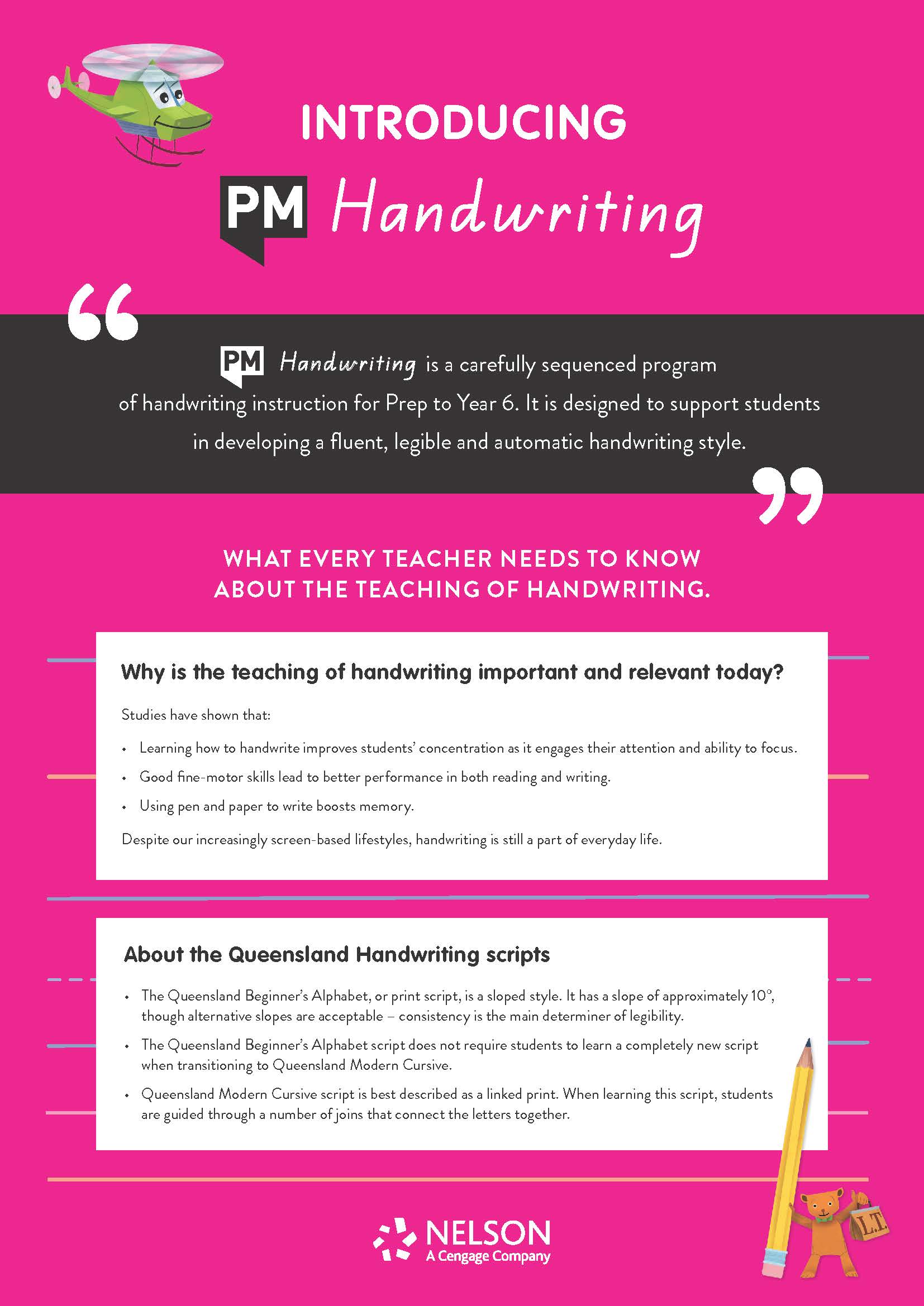 PM Handwriting for QLD handbook