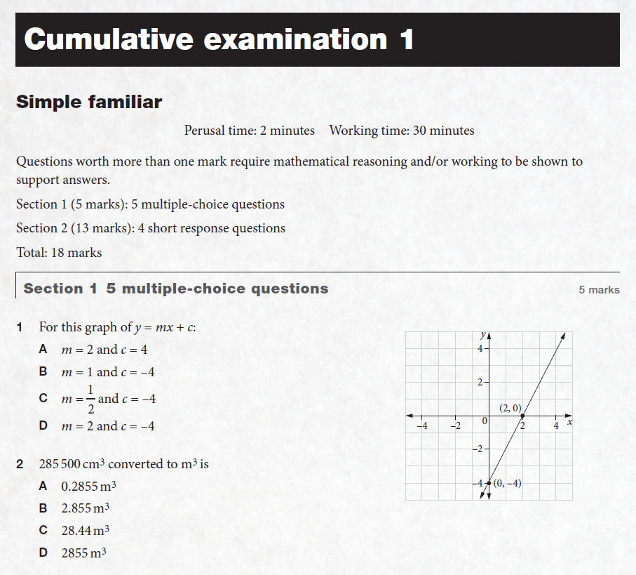 Cumulative Exams